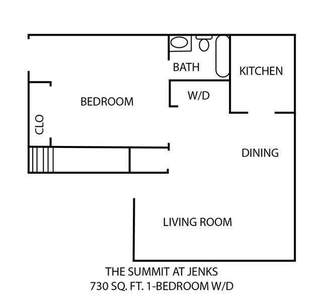 1BR/1BA - Summit Apartments