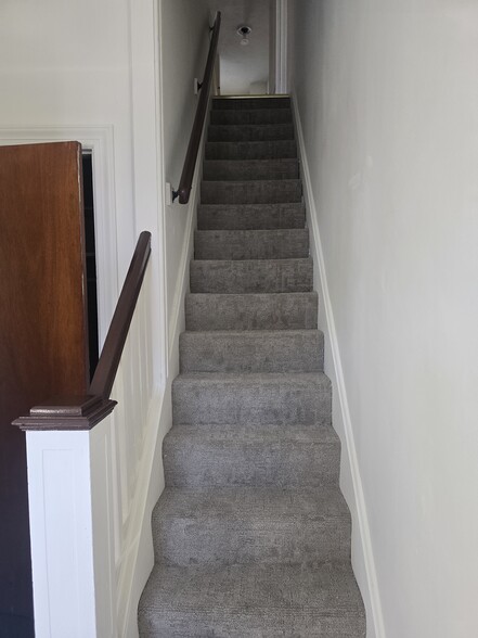 New stairs carpeting - 342 Boyd St