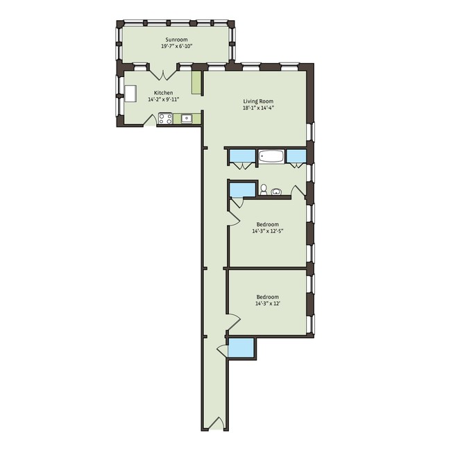 Floorplan - 5325 S. Hyde Park Boulevard