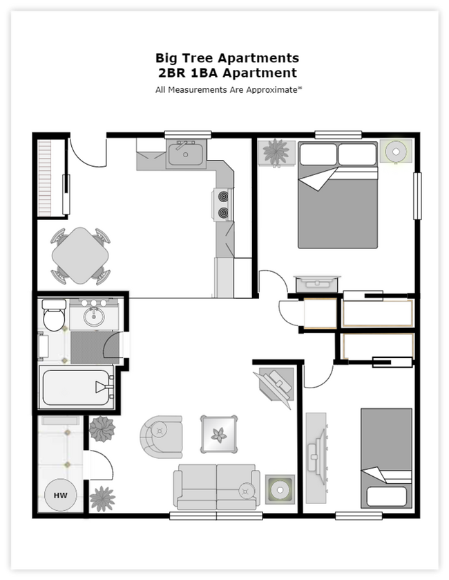 Floorplan - Big Tree Apartments