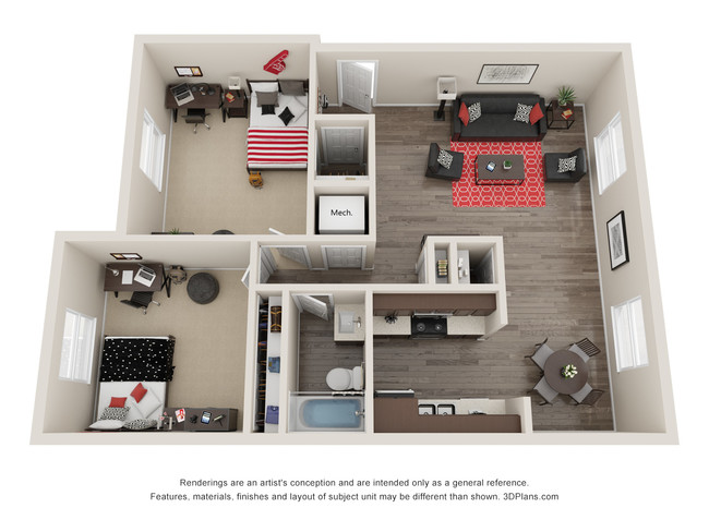 Floorplan - Hessel on the Park