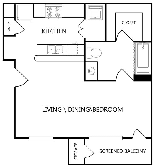 Interior Photo - Landing at Bayou Cane