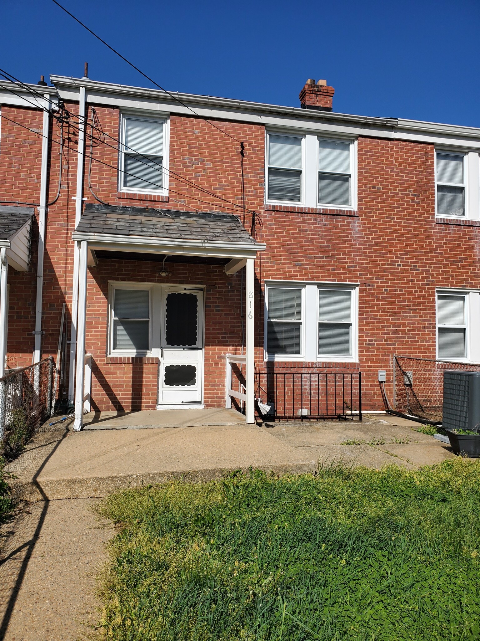 Back of House with Fenced Yard - 816 N Chapel Gate Ln