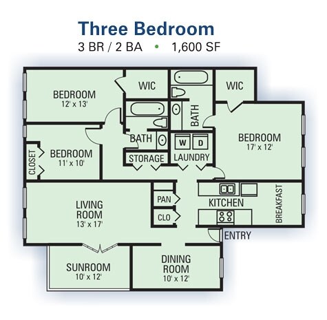 3BR/2BA - Linden Ridge