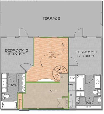 Floorplan - Texan Pearl Best Value in West Campus