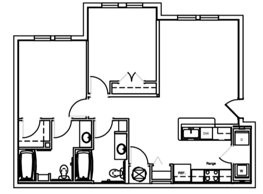 Floorplan - The Arbors @ 15th