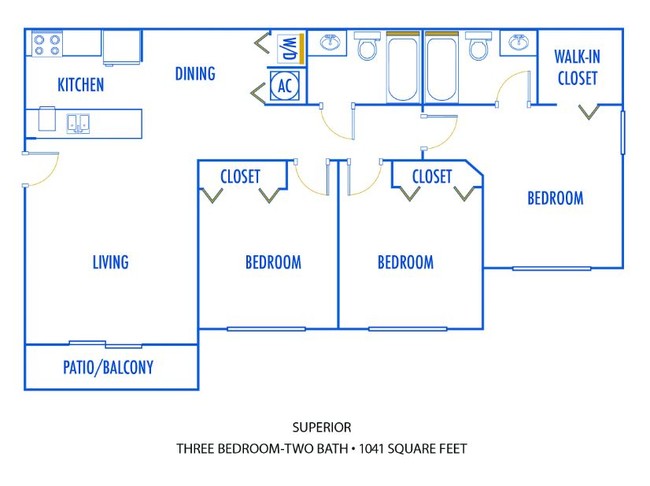 Floorplan - Golden Lakes Apartments