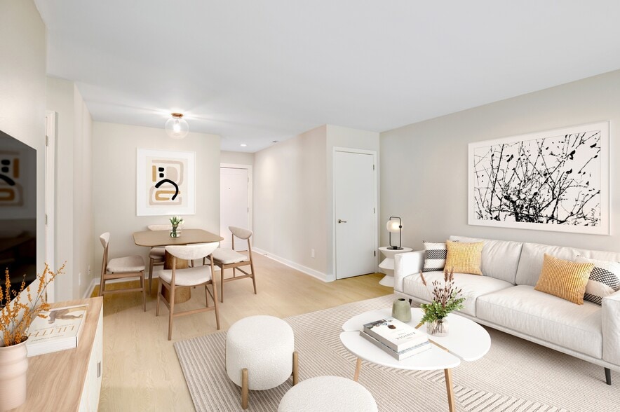 Elevate your living at Waterfront at the Strand, where modern elegance meets comfort. Enjoy spacious interiors, stylish decor, and a welcoming atmosphere. Schedule a tour today to find your perfect home! - Waterfront at the Strand