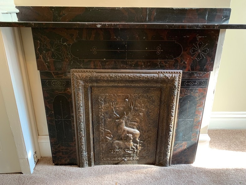 Ornate fireplace - 804 Main St