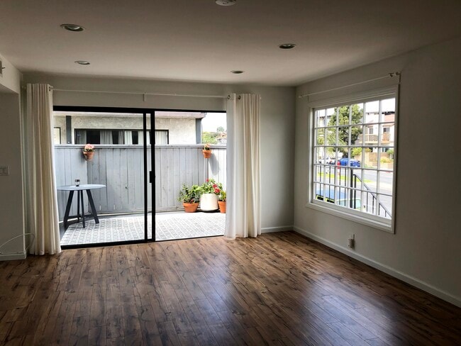 Living Room and Patio - 1460 Manhattan Beach Blvd