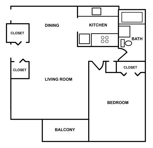 1BR/1BA - Meadowbrook