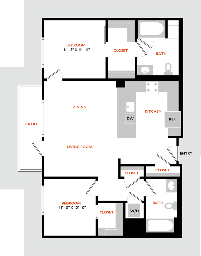 Floorplan - Hiro Apartments