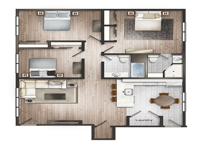 Floorplan - The V Apartments