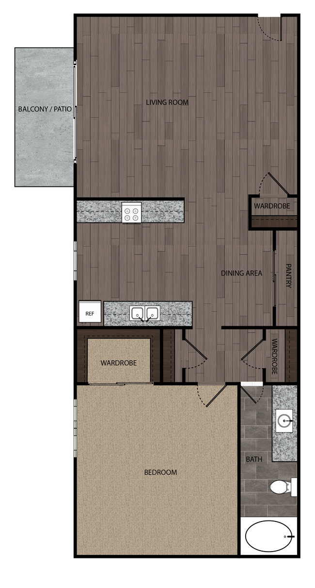 Floorplan - Driftwood Apartments