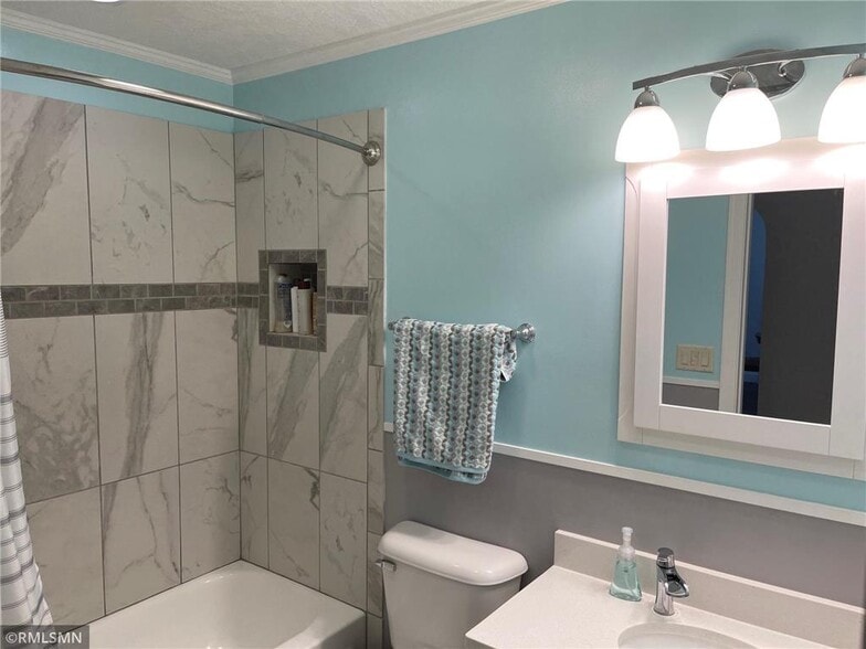 Quartz Counter in Bathroom - 7340 York Ave S