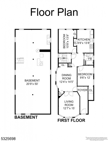 floor plan - 211 Hillside Ave