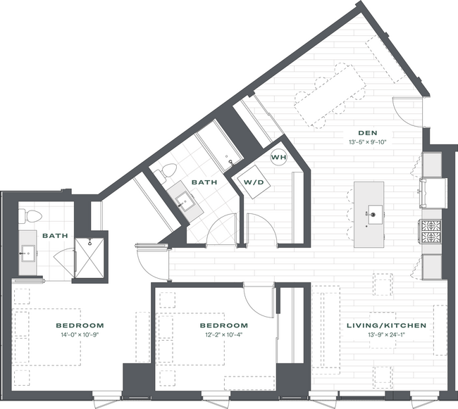 Floorplan - Triangle Square