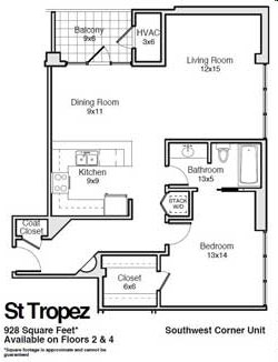 Floorplan - Riviera Condominiums