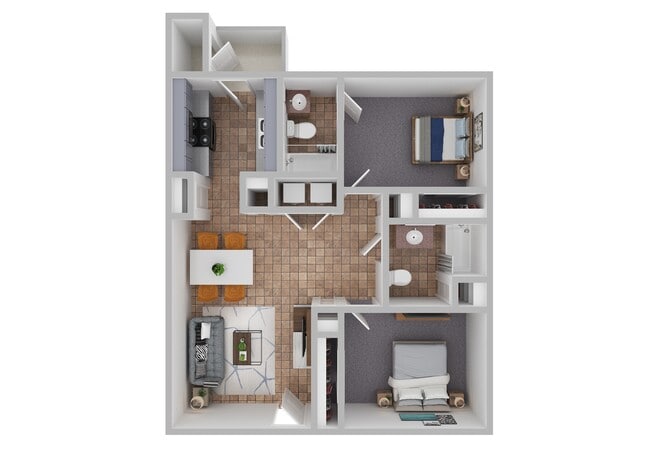 Floorplan - Whispering Sands Townhomes