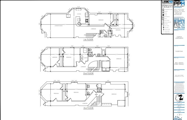 4041 Walnut Street floor plan - Campus Apartments