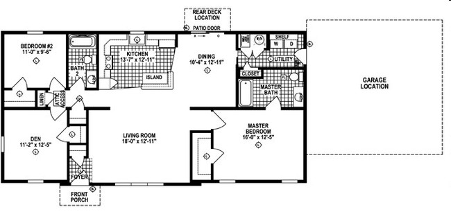 2BR/2BA - Oak Point