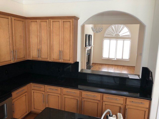 Kitchen Open to dining and living - 1514 Palmer St