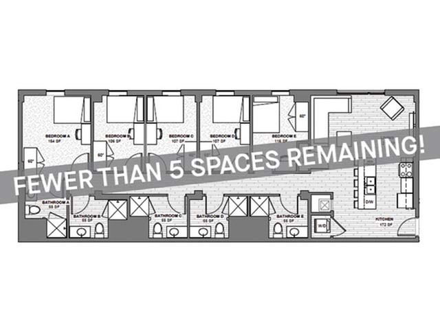 5x5 A - Fewer than 5 Spaces Remaining! - Student | Rise at State College