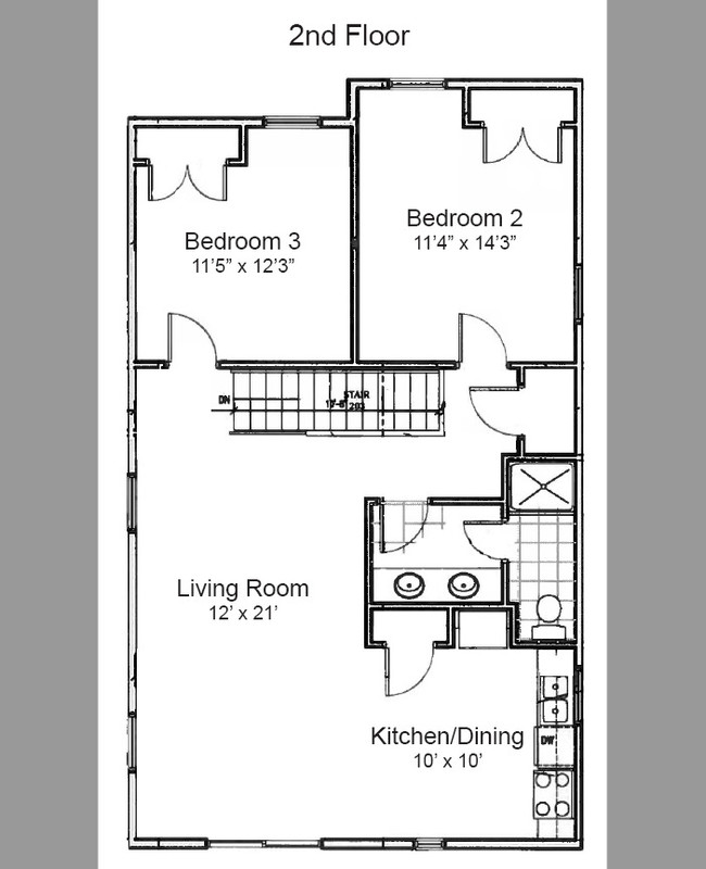 Floorplan - Parkway Townhouses