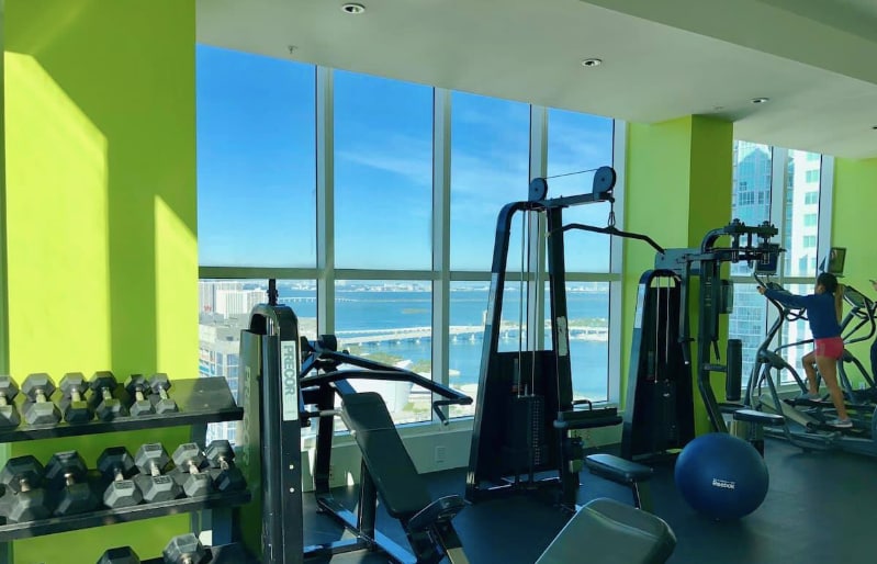 View from the Gym - 133 NE 2nd Ave