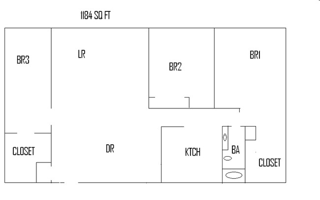 3BR/1BA - Deer Run Apartments