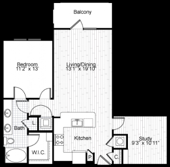 Floorplan - The Edge at Glade Parks