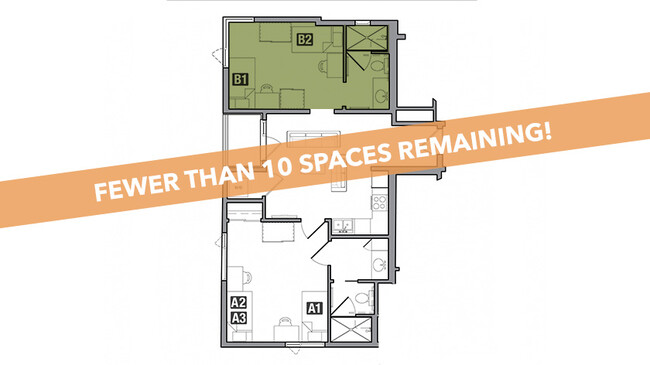 2x2 C Double - Fewer Than 10 Spaces Remaining! - Student | Icon