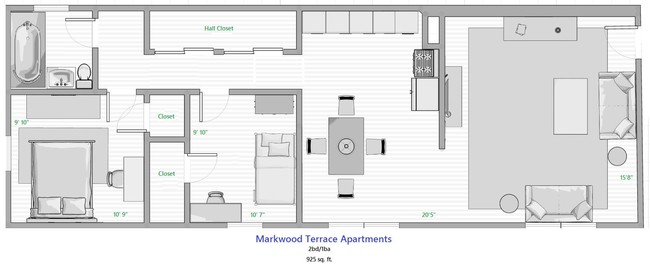 Floorplan - Markwood Terrace Apartments
