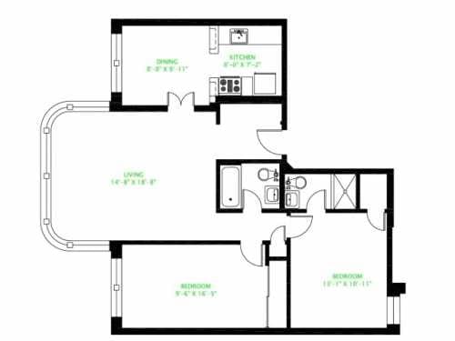 2BR/2BA - 5337 S. Hyde Park Boulevard