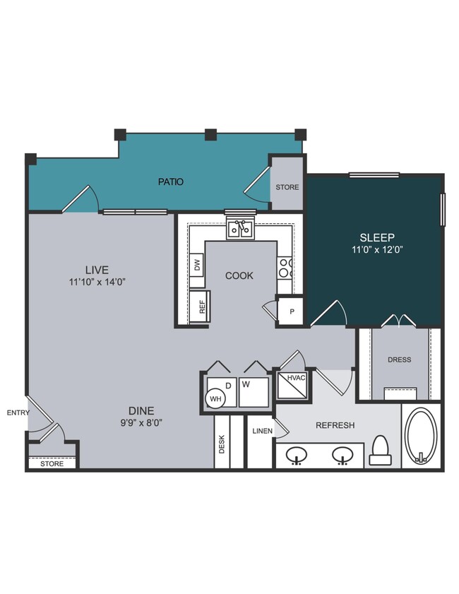 Floorplan - Slate Creek at Westover Hills