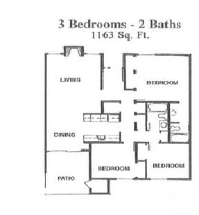 3BR/2BA - The Peaks on 4th