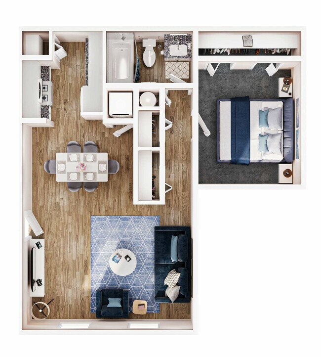 1BR/1BA - A1 - Copper Chase Apartments