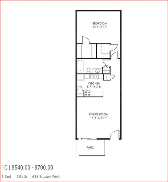 Floorplan - Birchwood Apartments