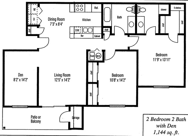 2BR/2BA - Lyons Gate Apartments