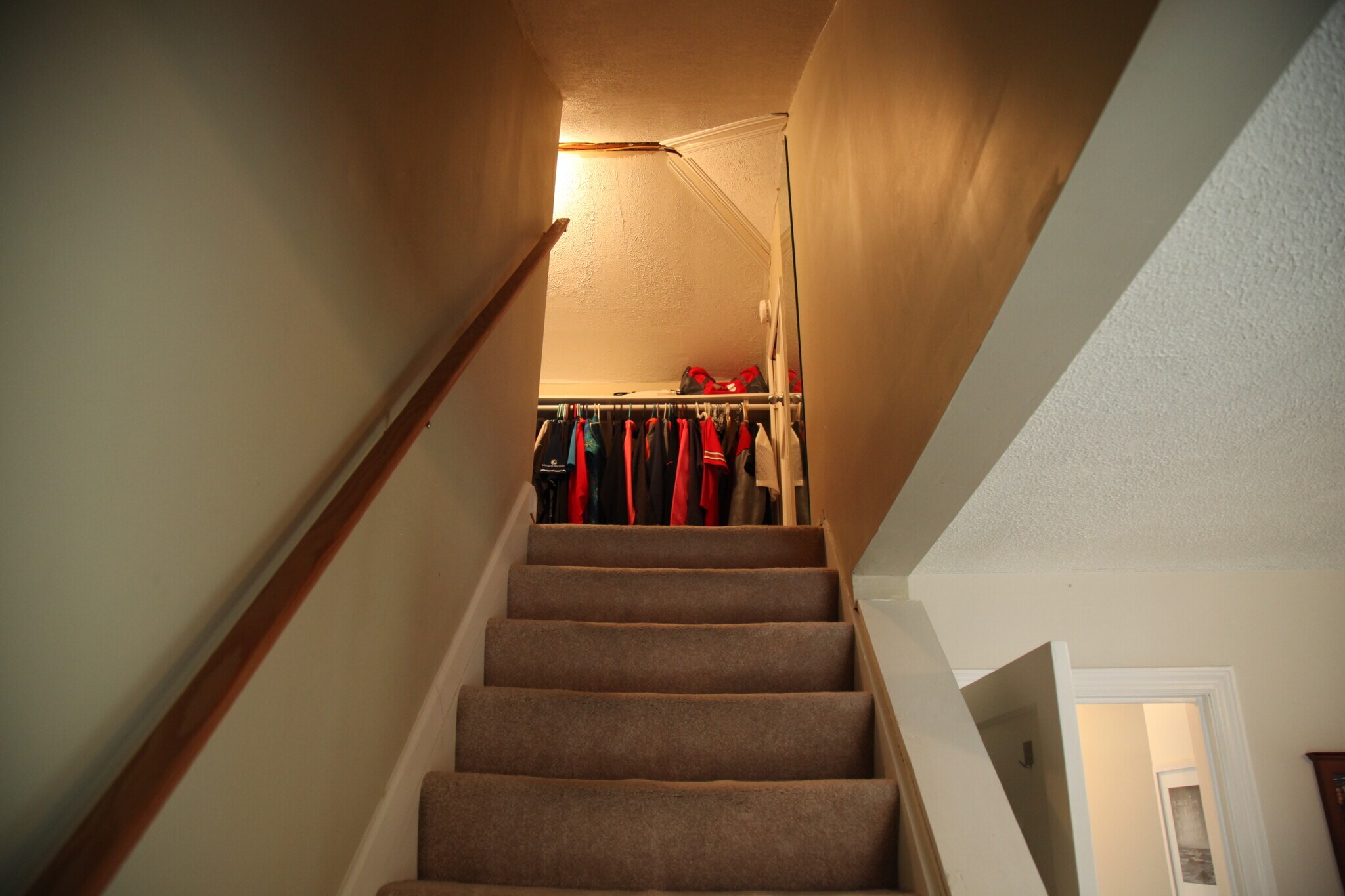 Bedroom 1 - stairs to walk-in closet - 2411 Fortune Avenue