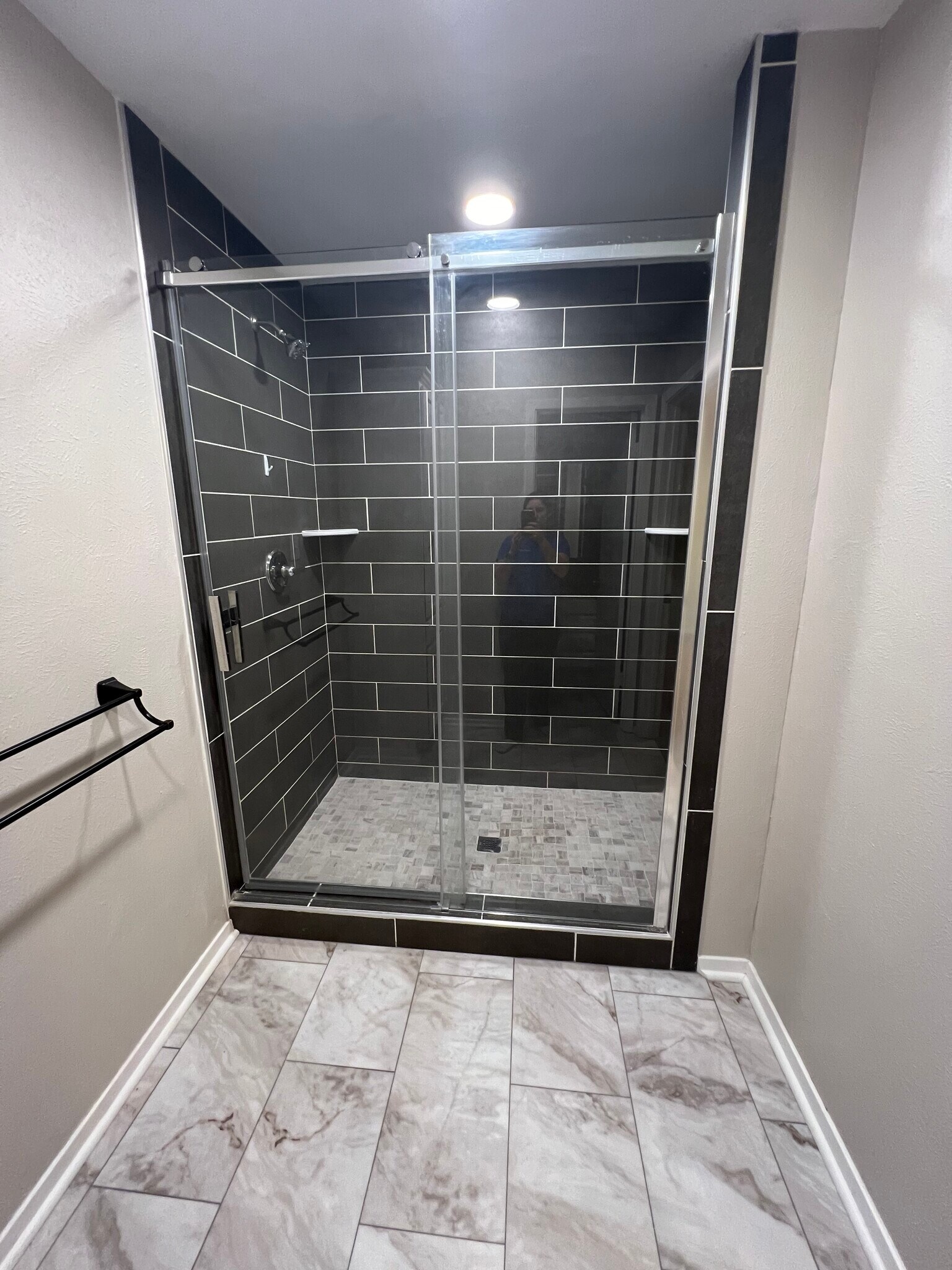 Walk-in shower in primary bedroom - 3920 Sanguinet St
