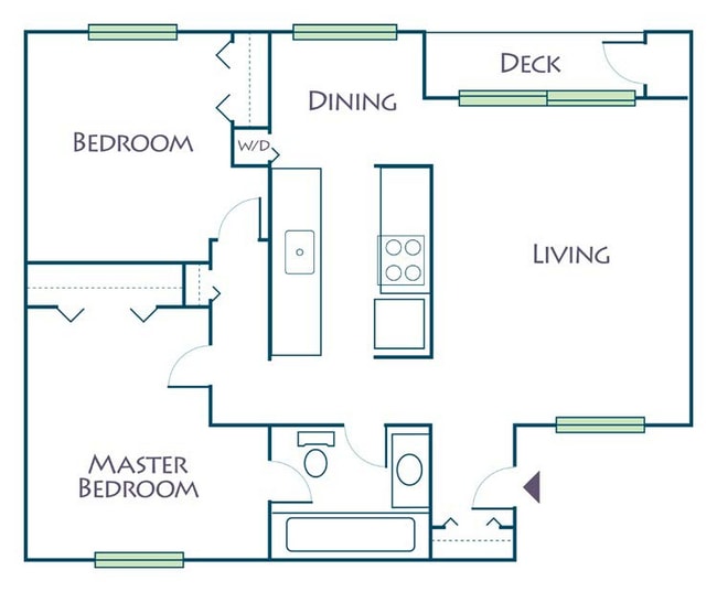 2 Bedroom Redondo Deck.jpg - Madison at River's Edge- Retired
