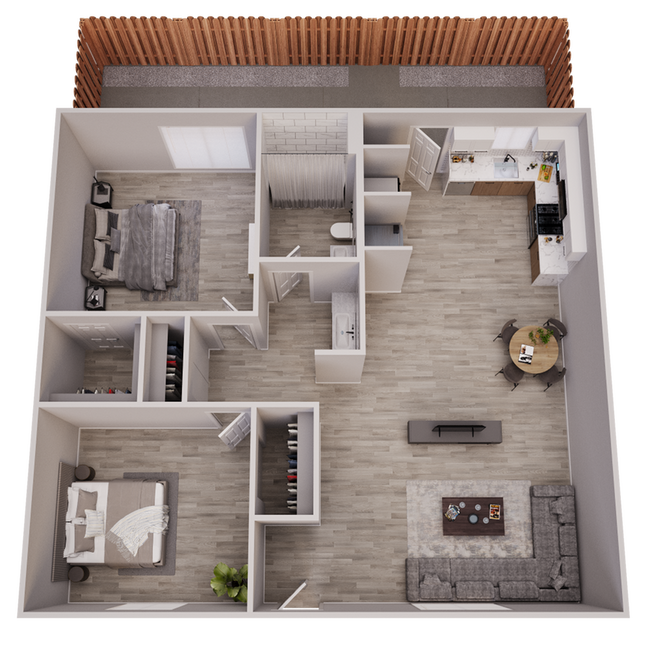 B1R Floorplan - The Monica