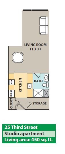 Floorplan - 25 Third Street Apartments