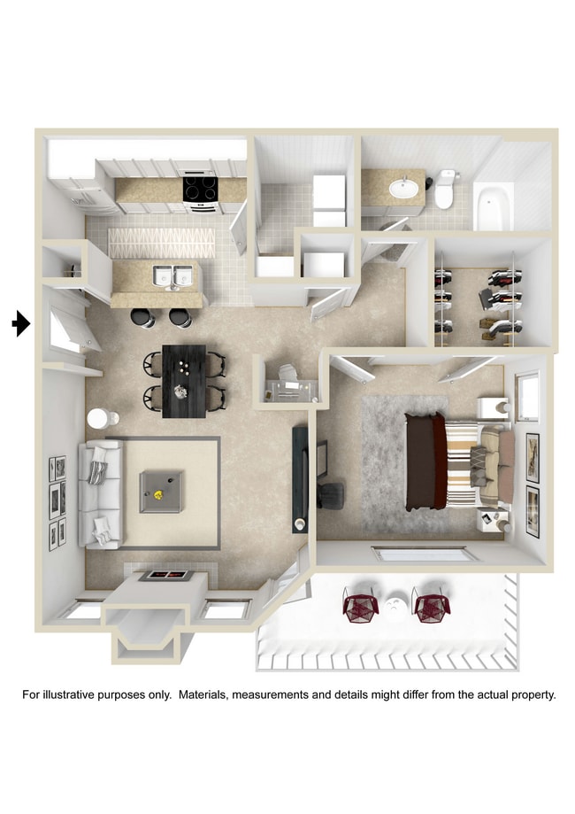 Floorplan - Highlands Apartment Homes