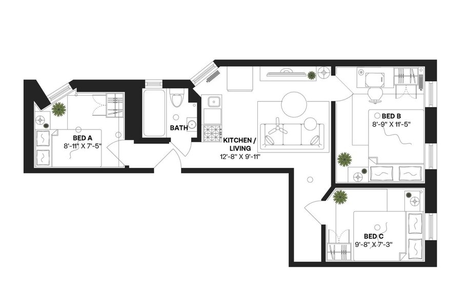 Building Photo - Room in Shared 3 bed/1 bath home in East Village