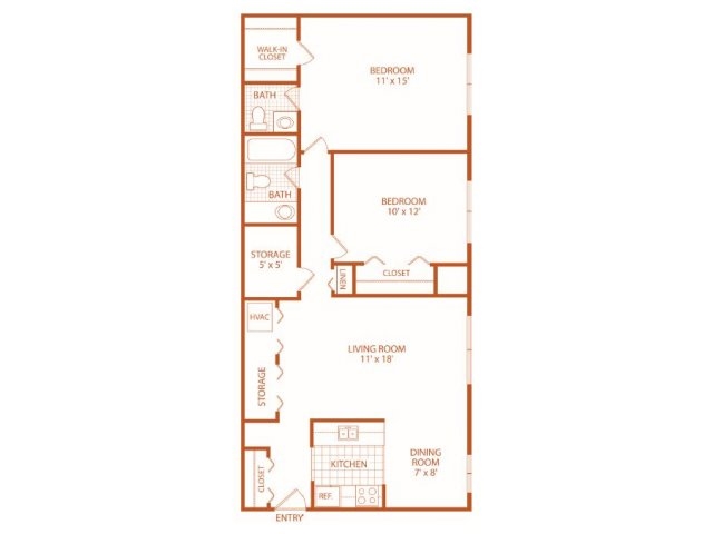 Two Bedroom - Garfield Commons