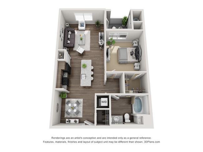 Floorplan - The Overlook at Interquest Apartments