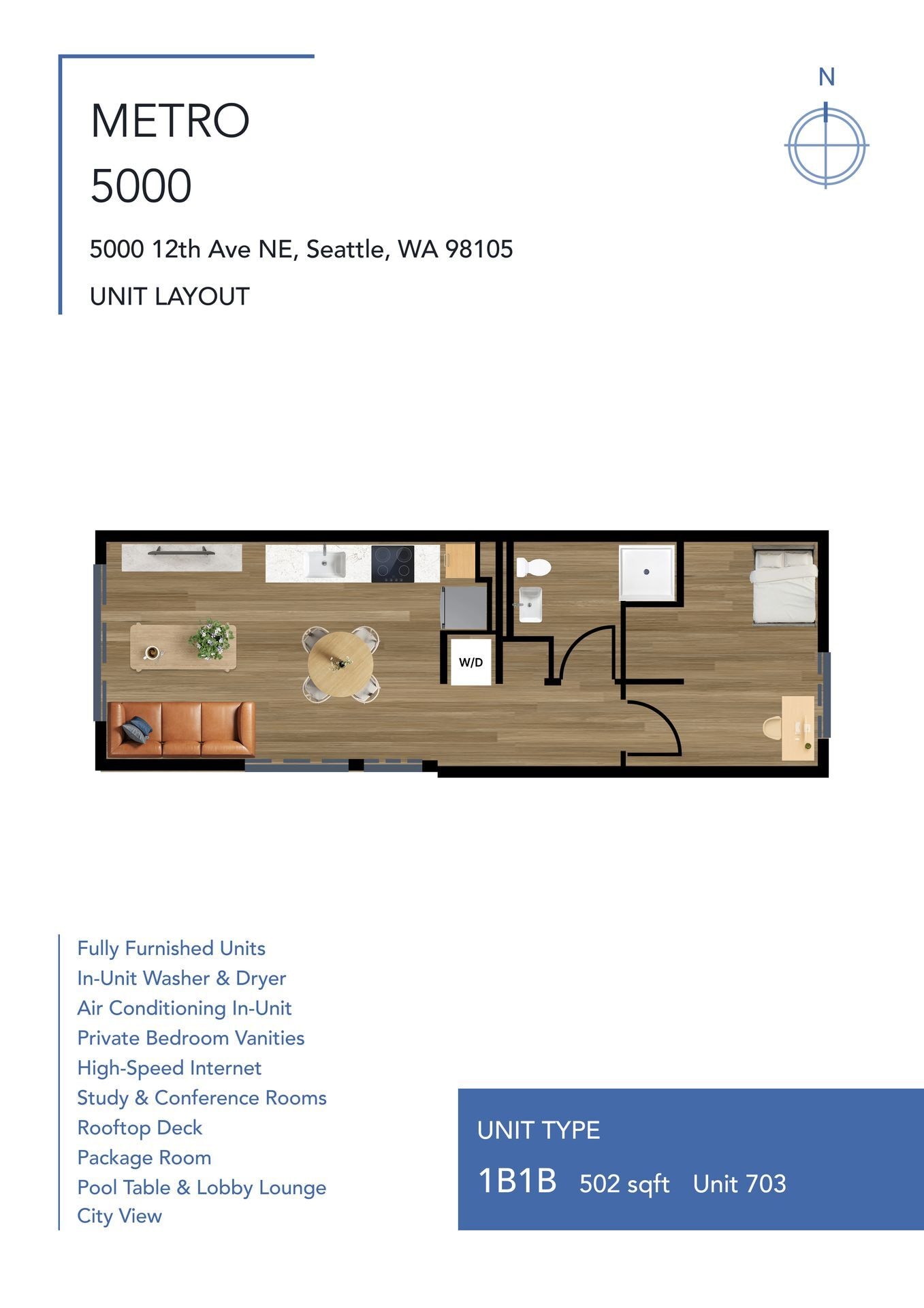 Building Photo - Metro 5000 Apartments | Furnished Student Housing in Seattle U-District Near University of Washin...