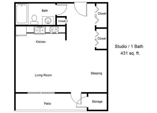 Floorplan - Seville 62+ Apartments